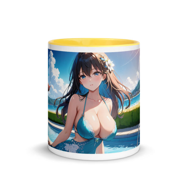 Anime Waifu Mug, Sexy Ahegao Girl with Colored Interior - Image 41