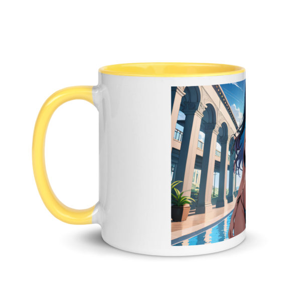 Kawaii Waifu Coffee Mug, Cute Anime Girl Design with Color Inside - Image 42