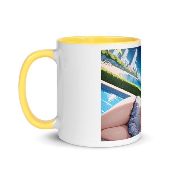 Hot Anime Waifu Mug, Ecchi Girl Coffee Cup with Colored Interior - Image 42