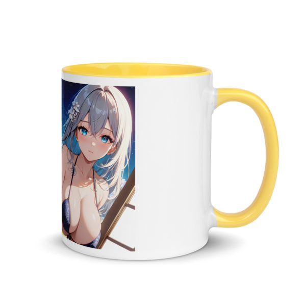 Hot Anime Waifu Mug, Ecchi Girl Coffee Cup with Colored Interior - Image 41