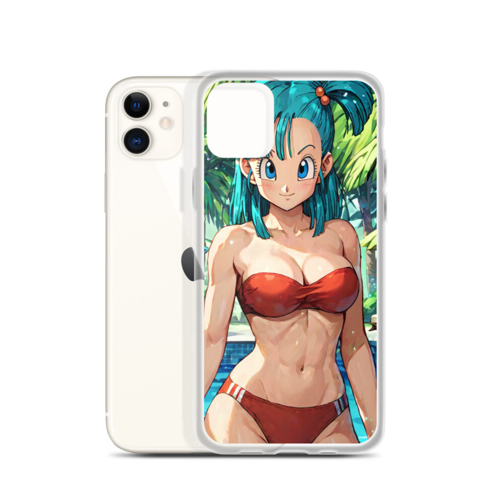 Bulma Waifu Phone Guard | Clear Case for iPhone - Image 4