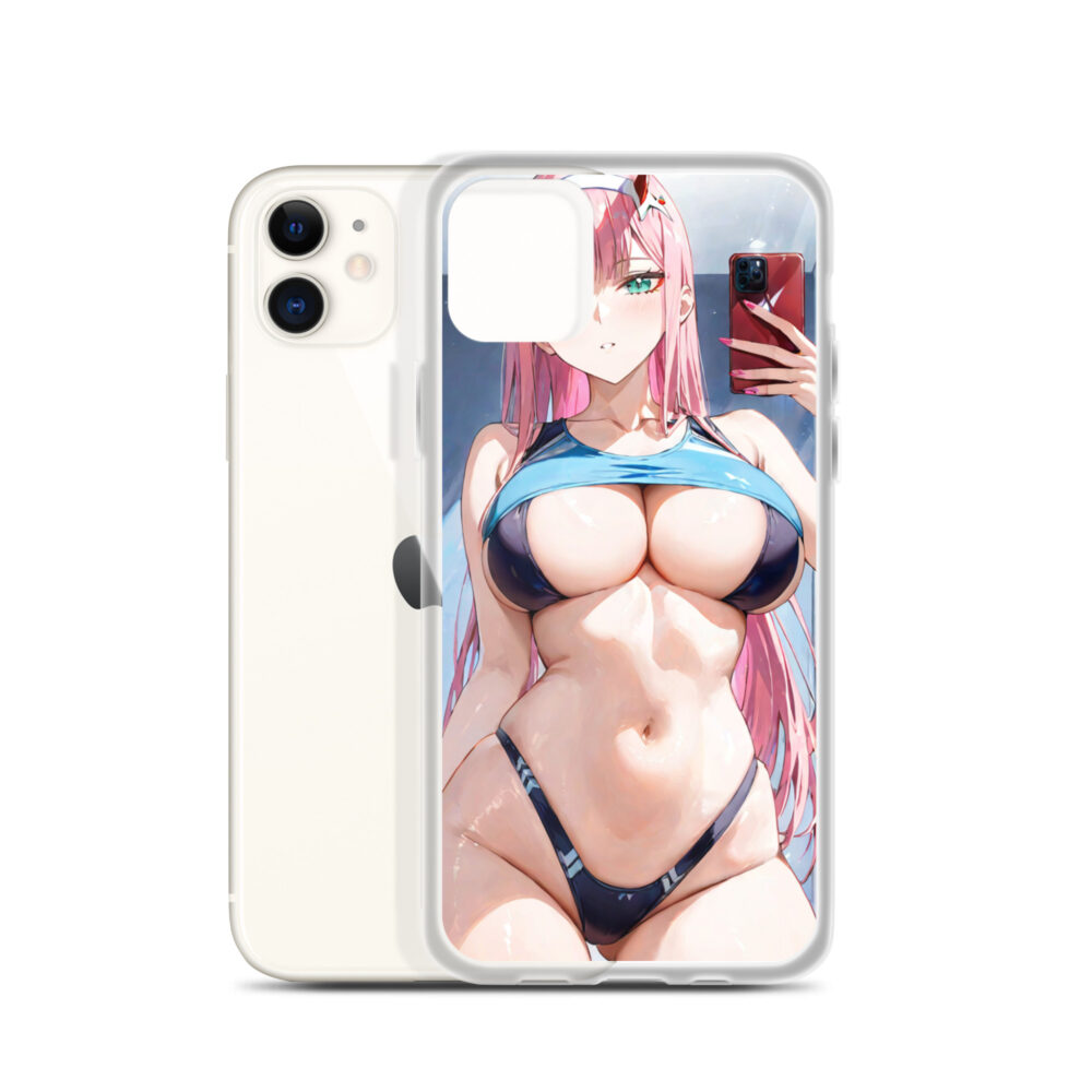 Zero Two Waifu Phone Guard | Clear Case for iPhone - Image 4