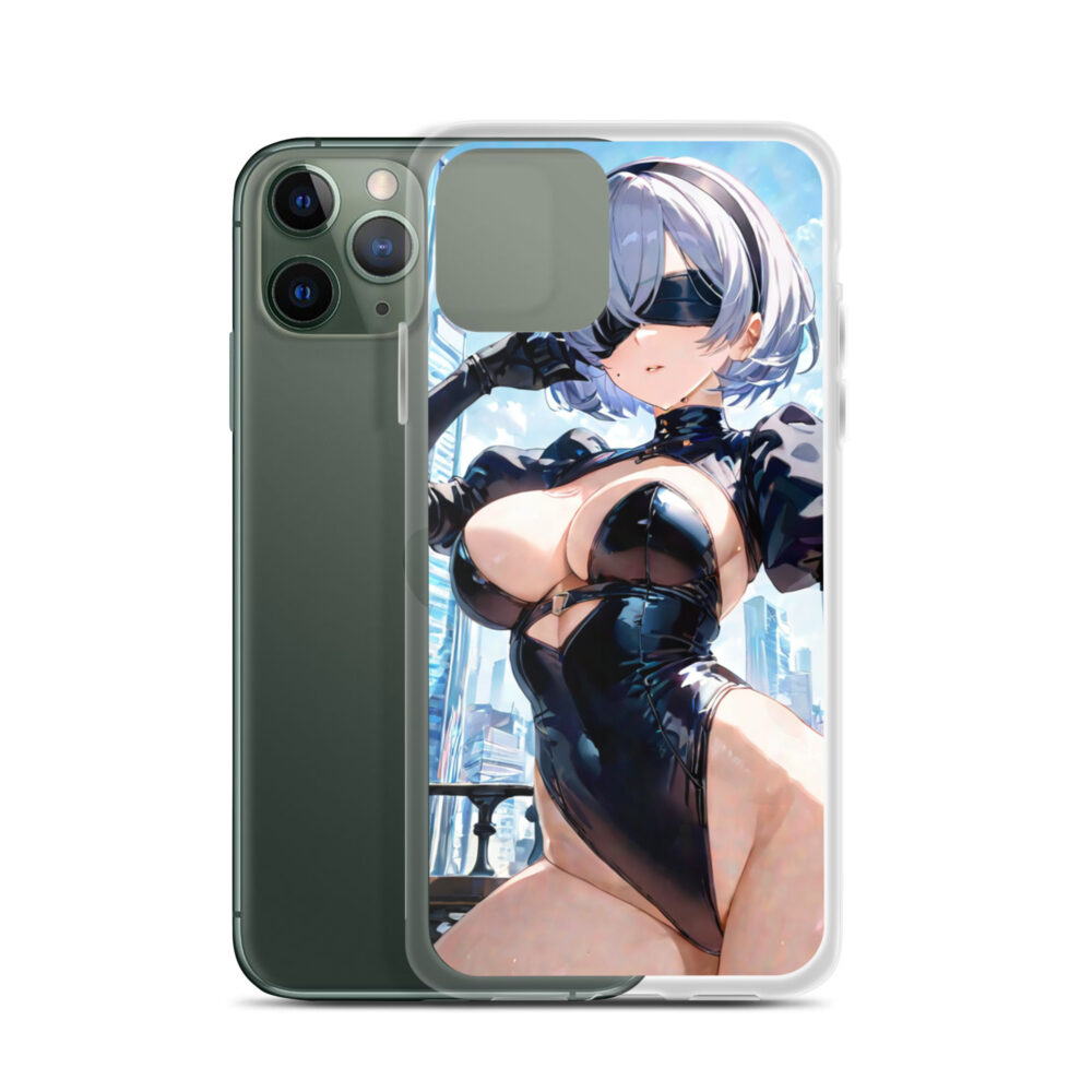 2B Waifu Nier | Clear Case for iPhone - Image 4