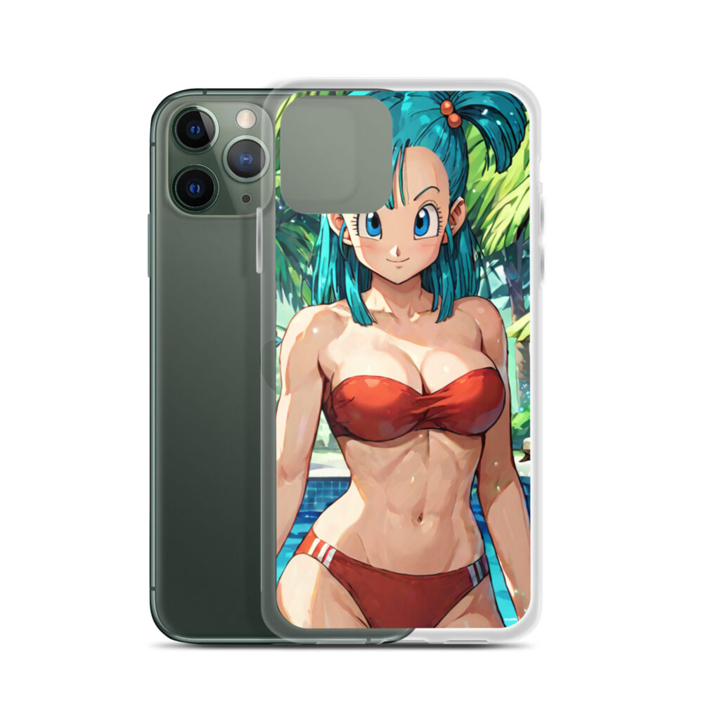 Bulma Waifu Phone Guard | Clear Case for iPhone - Image 3