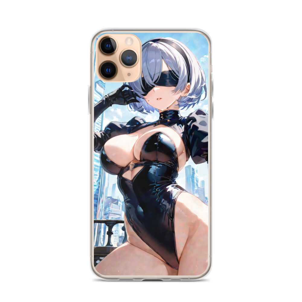 2B Waifu Nier | Clear Case for iPhone - Image 2