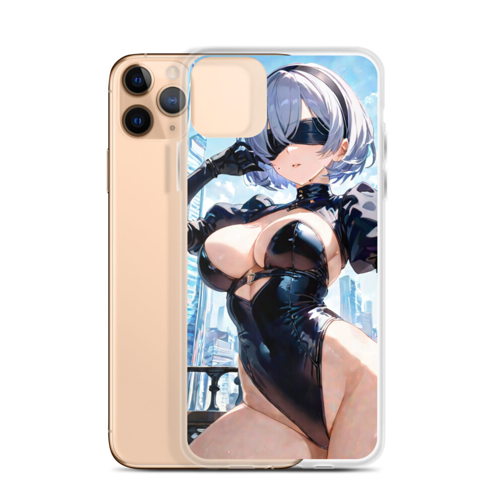 2B Waifu Nier | Clear Case for iPhone - Image 3