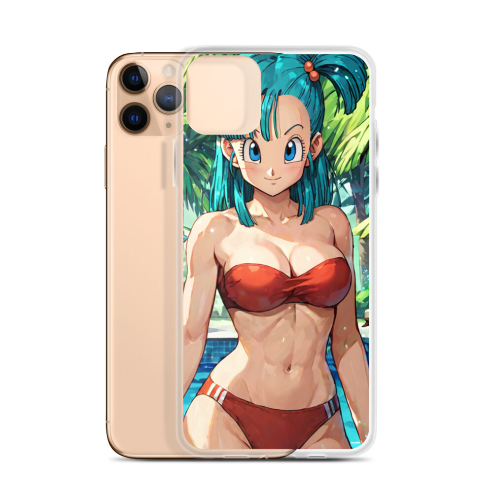 Bulma Waifu Phone Guard | Clear Case for iPhone - Image 2