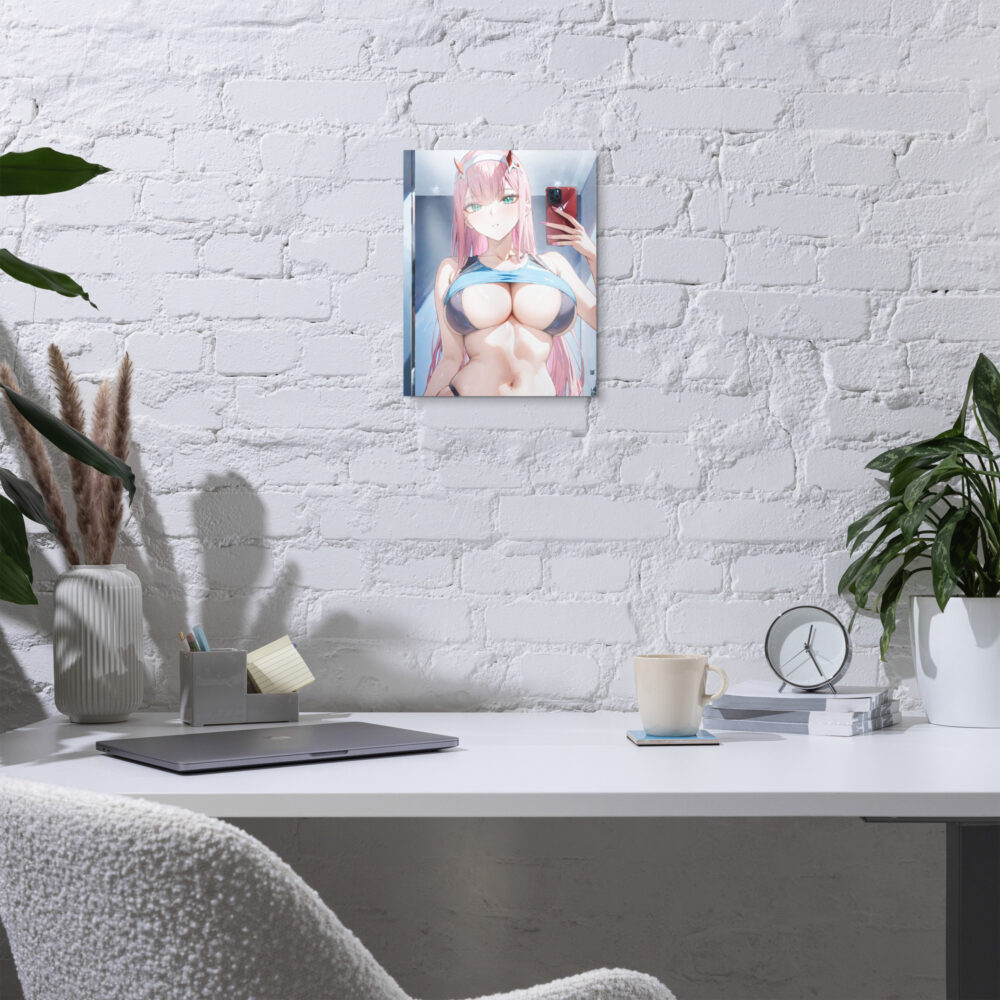 Zero Two Waifu Metal Print | Anime metal poster