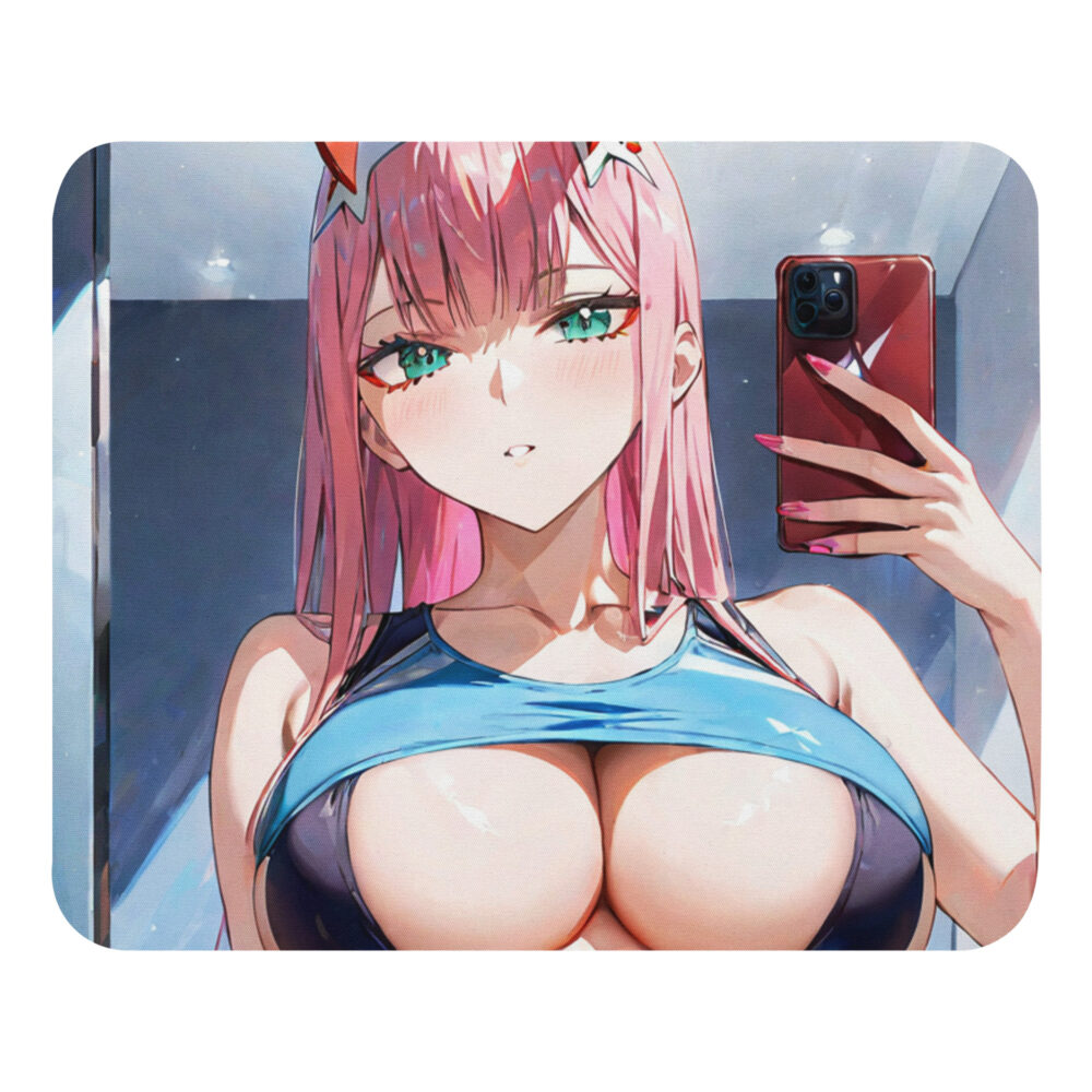 Zero Two Waifu Mousepad | Anime Gaming Mat