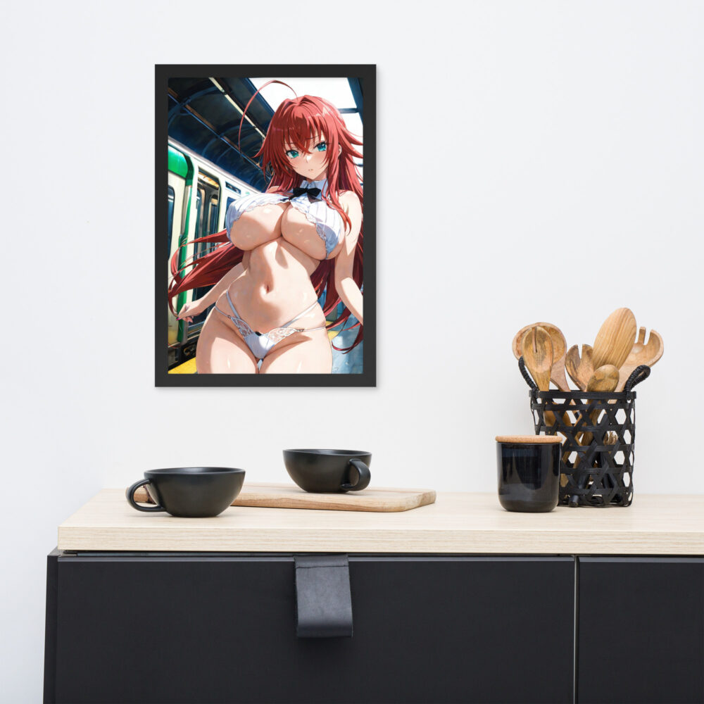 Rias Gremory Waifu Framed Poster | Anime Wall Decoration - Image 3