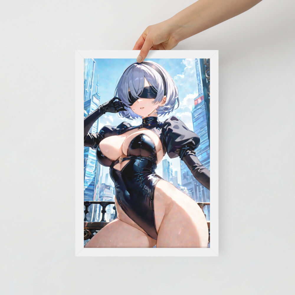 2B #001 Waifu Framed Poster | Anime Wall Decoration - Image 5