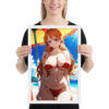 Nami #001 One Piece Waifu Framed Poster | Anime Wall Decoration