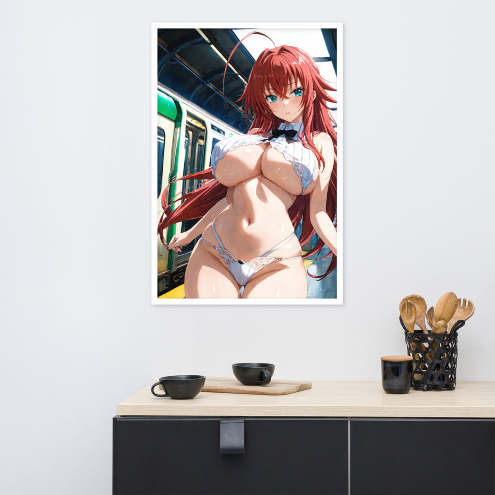 Rias Gremory Waifu Framed Poster | Anime Wall Decoration - Image 6