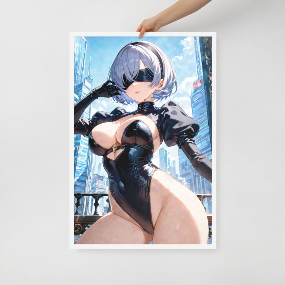 2B #001 Waifu Framed Poster | Anime Wall Decoration - Image 6