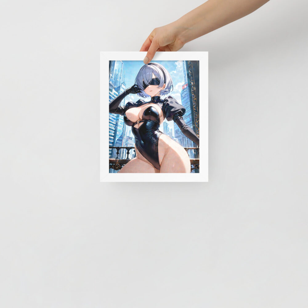 2B #001 Waifu Framed Poster | Anime Wall Decoration - Image 4