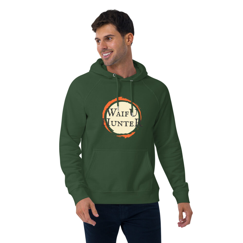 Waifu Hunter Organic Unisex Hoodie - Image 3