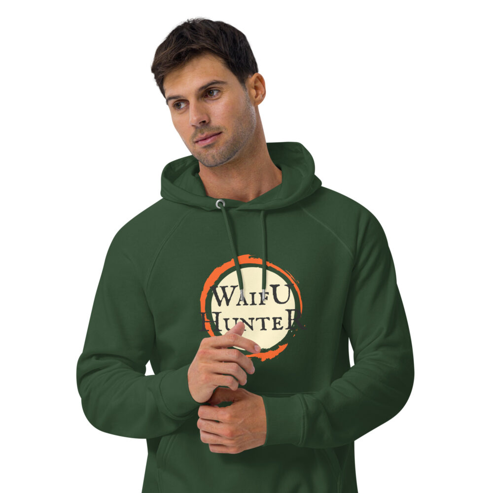 Waifu Hunter Organic Unisex Hoodie - Image 4