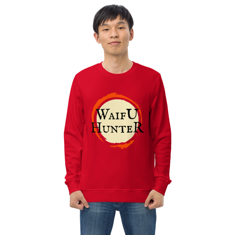 Waifu Hunter Organic Unisex Sweatshirt - Image 2