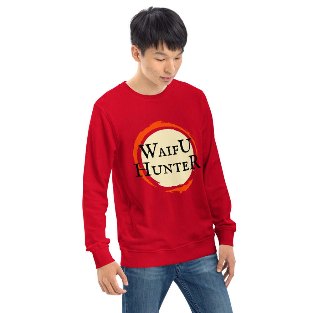 Waifu Hunter Organic Unisex Sweatshirt - Image 8