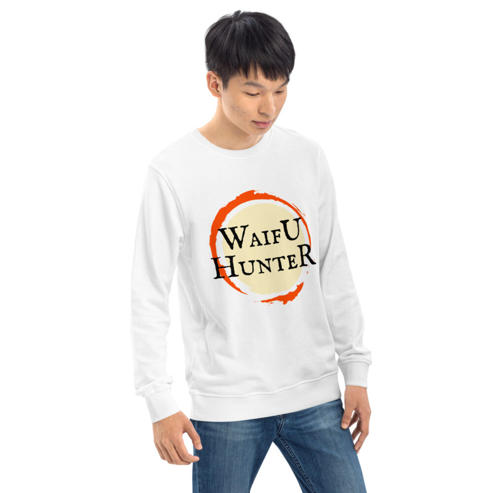 Waifu Hunter Organic Unisex Sweatshirt - Image 35